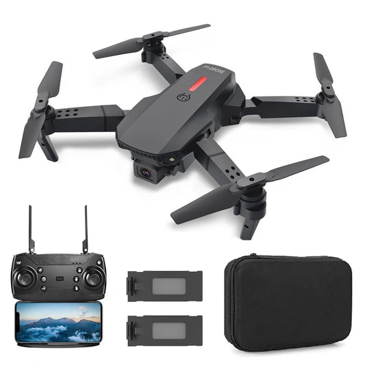 Experience the Sky with the E88 FPV Mini Drone – 4K Aerial Photography Quadcopter with Remote Control and Long-Range Capability